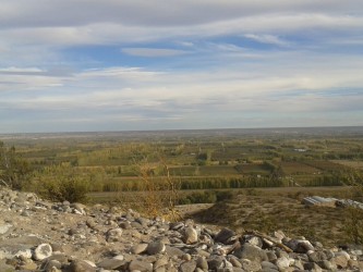 Chacras vistas desde la barda norte Alto Valle