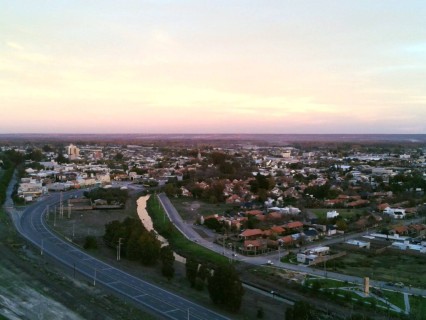 Villa Regina desde el mirador
