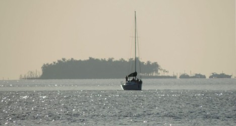 Navegando en el Río Paraná