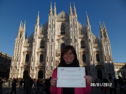 La psicóloga Valeria Fernández, destacada en Italia